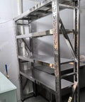 Ultra Durable 4 Shelf Garage Organizer Rack With 304 Stainless Steel Build For Tools, Power Cords And Storage Bins in kitchen