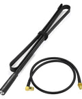Dual Band Ham Radio Antenna 136 520 MHz Foldable 42.5 Inch CS Tactical SMA Female with 3 Ft Extension Cable