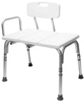 Adjustable Height Shower Bench And Transfer Chair For Elderly And Disabled With No Tools Needed And Easy To Level Tub Seat