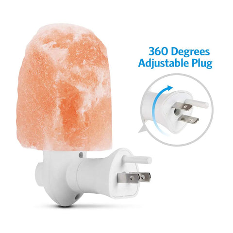 Upgraded Natural Himalayan Crystal Salt Lamp Set With 4 Bulbs For A Cozy Lit Glow Mini 11.2 Oz Hand Carved Night Light