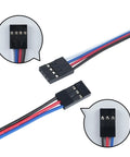 14 Pcs 3 Pin And 5 Pcs 4 Pin Female To Female Dupont Jumper Wires Set Multicolor Ribbon Cables 30cm for Breadboard Arduino Raspberry Pi