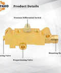 Solid Brass Disc Drum Proportioning Valve PV2 172-1353 detailed view highlighting metering and mounting features.