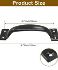 5 Inch Black Vintage Cabinet Handles Bow Pulls For Dresser Cabinet Cupboard And Suitcase Pack Of 4 with size dimensions shown