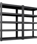 2 Pack Heavy Duty Metal Garage Shelving Unit 5 Tier 71.2 Inch High By 35.4 Inch Wide By 16 Inch Deep For Sturdy Garage And Workshop Storage Industrial Steel Shelving