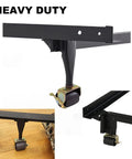 Heavy Duty Bed Frame Casters With Locking Wheels, Beefed Up 4 Pack, Steel Stem Rollers with socket sleeves, shown installed