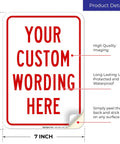 Badass Custom Metal Wall Sign For Office Business Airbnb Delivery Decor 10x7 Inch Rust Free Aluminum Plaque shown with custom wording.