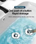 Heavy Duty Bathroom Sink Stopper Strainer With Removable Stainless Steel Filter Basket in use with rapid drainage feature.