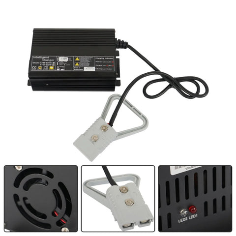 24V 15A Floor Scrubber And Pallet Jack Battery Charger With SB175 Red Connector Delivers Fast 15 Amp Charge Replacement For Tennant T3 T5 T7 T300 Industrial Floor Care Equipment