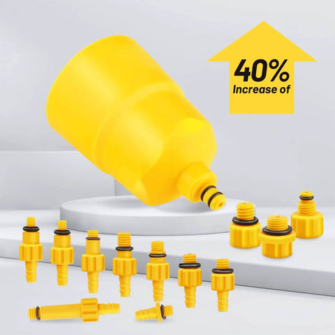 Hydraulic Disc Brake Bleed Kit With 120ml Mineral Brake Fluid Included For Shimano And Tektro with yellow adapters and funnel