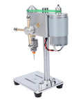 Keenso Mini Benchtop Drill Press Variable Speed Adjustable Rotating Tool For Drilling Wood Metal Jewelry With Us Plug 100-240V precision drill press with aluminum base for detailed tasks.