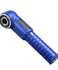 Heavy Duty Pneumatic 1/2 Inch Right Angle Impact Wrench, blue, ergonomic handle, designed for tight spaces and heavy-duty tasks.