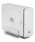 Tough Aluminum Four Slot Nvme M.2 Ssd Enclosure With Blazing Usb4 Kick Thunderbolt Sync and Optimized SoftRAID Config side view
