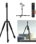 Versatile Aluminum Photography Light Stand 1.5 to 6.4 Feet Telescoping Tripod With Reversible Head For Strobe Softbox Ring Light