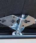 Ultra Quiet Sealed 6200ZZ Nylon Garage Door Rollers Wheel With 11 Ball Bearings 2 Inch Roller 4 Inch Stem attached to door