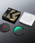 77mm Magnetic UV Lens Filter With 28 Layer Coatings Ultra Slim Waterproof Scratch Resistant Lens Protector, cap, and box.
