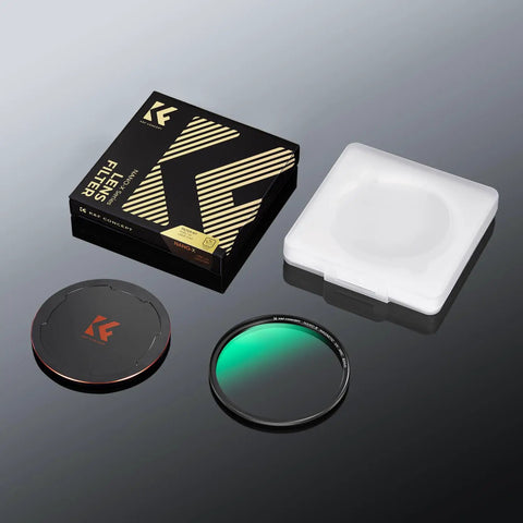 77mm Magnetic UV Lens Filter With 28 Layer Coatings Ultra Slim Waterproof Scratch Resistant Lens Protector, cap, and box.