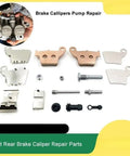 Disc Brake Pads For Motorcycle Front And Rear Calipers With Pin And Spring Kit Off Road Bikes Ready To Roll Quiet Braking And Noise Reduction For Smoother Rides Durable High Performance Pads, front rear caliper repair parts kit