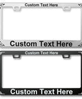 Customizable License Plate Frame For Cars Rust-Proof Aluminum Front Or Rear Mount Dope Silver Finish Includes Screws Add Your Text Or Design Durable Exterior Auto Accessory For Women And Men.