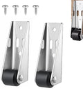 Premium Door Support Wheels With Heavy Duty Galvanized Bracket And Smooth Rubber Casters, featuring steel brackets and rubber wheels.