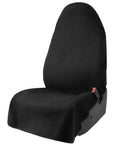 Black Waterproof Sweat Towel Seat Cover Universal Non Slip Protector For Car Truck SUV Seats Keeps Dog Hair Kid Messes And Sweat Off
