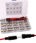 Pro Grade Car Glass Tube Fuse Kit With 150 Quick Blow Fuses 5X20mm Plus 20 Seat Fuses And 5 Inline Screw Holders In Transparent Box