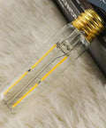 Energy Efficient Dimmable Tubular LED Bulbs 4W 40W Equivalent 400LM Soft White 3000K Clear Glass E26 Base For Cabinets 6 Pack