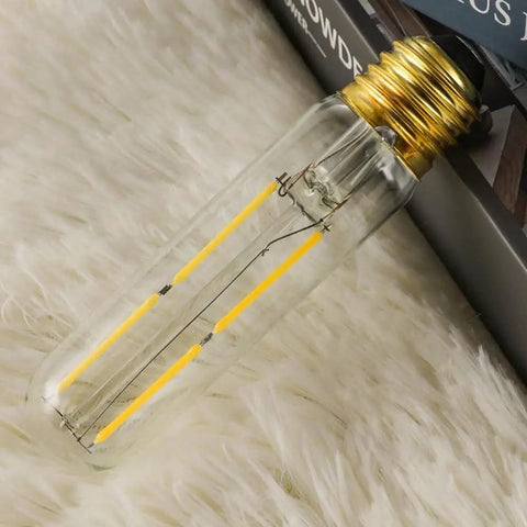 Energy Efficient Dimmable Tubular LED Bulbs 4W 40W Equivalent 400LM Soft White 3000K Clear Glass E26 Base For Cabinets 6 Pack