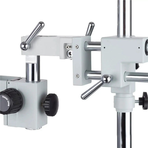 3.5X To 90X Simul Focal Stereo Zoom Microscope On Boom Stand With LED Ring Light USB Hookup Metal Build CE Certified Ships From Moscow MU1003 Camera Option, metal boom clamp