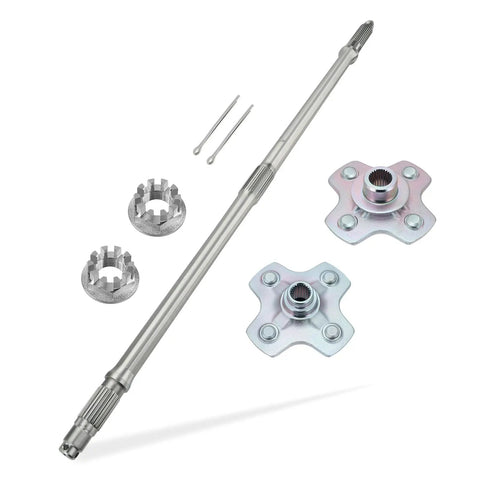 Slap On These Heavy Duty Rear Axle Shaft And Wheel Hub Pair Kit For Honda Rubicon 500 Foreman 500 Rig 42311 Hr0 F00 42610 Hp0 A00 Trx500fa 2005 To 2014, includes axle shaft and dual wheel hubs.
