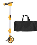 Yechiry Digital Measuring Wheel for Surveying | Backlit Display IP54 with black carrying bag, features yellow handle and wheel.