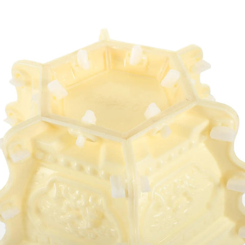 Hexagonal Concrete Bonsai Pot Mold For DIY Succulent And Flower Pots 12.59 x 12.2 x 8.26 Inches garden container top view