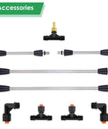 Heavy Duty 4 Nozzles Metal Sprayer Boom Wand With Three Eighths Inch Brass Barb Switchable Two Pattern Nozzles