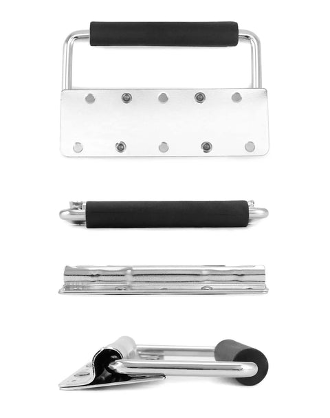 Heavy Duty Spring Loaded Pull Handles With PVC Grip For Tool Boxes And Cases 10 Pack Surface Mounted 110 Lb Load Per Unit steel handle