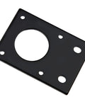 5 Pack Aluminum Motor Mount Plate Kit for NEMA 17 Stepper Motors, Black 42x42mm plate with holes, for 3D printers