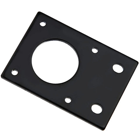 5 Pack Aluminum Motor Mount Plate Kit for NEMA 17 Stepper Motors, Black 42x42mm plate with holes, for 3D printers