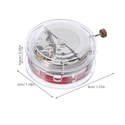 Automatic Watch Movement Replacement Kit For Precise Timekeeping Pro Grade Mechanical Gear Caliber with dimensions