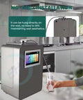 Top Tier Alkaline Water Ionizer Machine With Eight Titanium Plates for easy countertop use and no-drill installation.