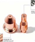 Pro Grade Plasma Cutter Consumable Kit For 45A Titanium 45 Amp, 10 Tips 56811 And 10 Electrodes 56576, copper parts