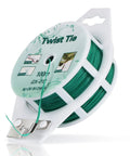 328 Feet Green Garden Twist Ties With Cutter Plastic Coated Wire For Gardening And Office Organization on reel