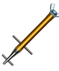 Clamptite CLT05 4 And 3 Quarters Inch Plated Steel And Aluminum Tool With Wingnut for making custom wire clamps from ordinary wire or coat hangers.