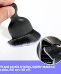 Soft Bristle Car Interior Detailing Brush For Clean Dash Seats And Vents Sturdy Handle With Comfortable Grip Ideal Auto Detailing Tool For Dusting Every Nook And Cranny