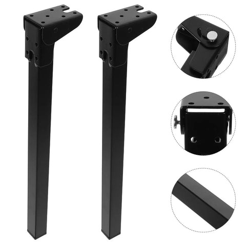 2 Pack Folding Table Legs 15.75in Metal Hairpin Support Legs With Reinforced Steel Tubing And Self Locking Triangular Frame