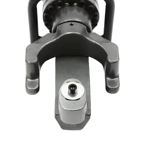 Close-up view of Heavy Duty Electric Hydraulic Rebar Bender 1150W showing precision bending head for steel bars.