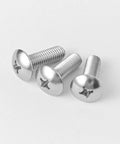 Heavy-Duty Truss Head Machine Screws 1/4-20 X 1-1/2 Inches Phillips Drive 304 Stainless Steel 18-8 Fully Threaded Bright Finish