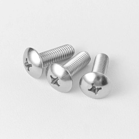 Heavy-Duty Truss Head Machine Screws 1/4-20 X 1-1/2 Inches Phillips Drive 304 Stainless Steel 18-8 Fully Threaded Bright Finish