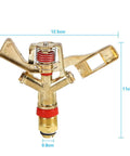 Premium Brass 360 Degree Rotating Lawn Sprinkler System Kit with drip irrigation compatibility for large yards easy setup