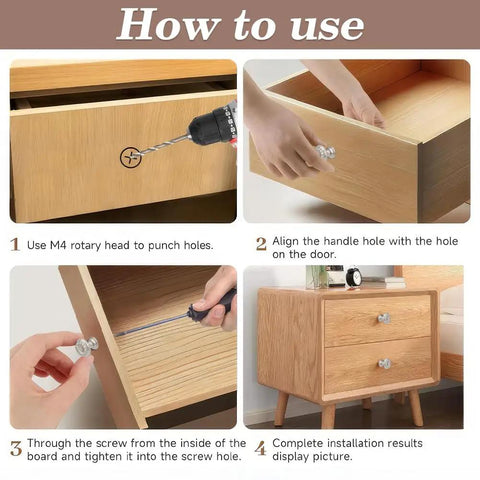 How to use 16 Piece Vintage Silver Flower Embossed Drawer Knobs For Kitchens And Dressers with installation steps and instructions.