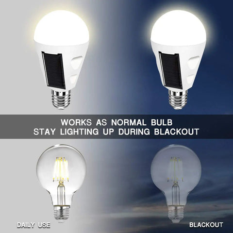 4 Pack Rechargeable Battery Backup LED Light Bulbs For E26 And E27 Bases Emergency Home Power Outage Lighting White Daylight 6000K