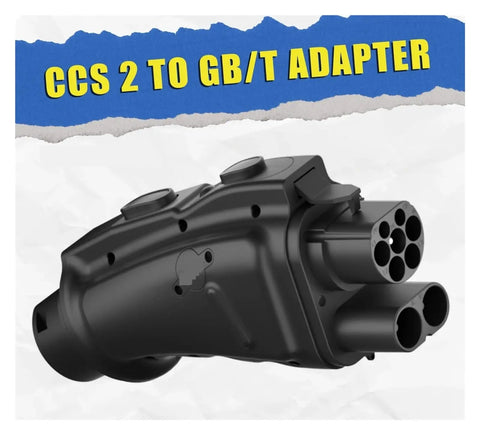Heavy Duty Ccs2 To Gbt Dc Charging Adapter 200Kw 200A 1000V Ev Power Converter Plug And Play image showing adapter with multiple ports.