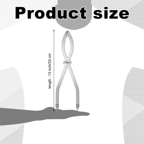 24 Inch Radius Divider Tool For Metalworking And Woodworking Precision Scriber With Replaceable Points And Re Sharpenable Tip shown at 13 inches length